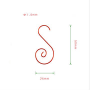 S-Shaped Christmas Hook for Tree Hanging Ornaments