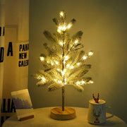 Light-Up Tabletop Christmas Tree on Round Base
