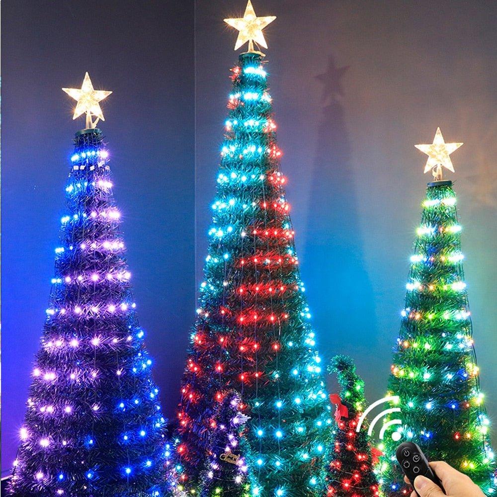Optical Fiber Christmas Tree (4'-6'), Lifelike Holiday Decor