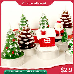 Christmas Tree Pine Cones Paraffin Candles
