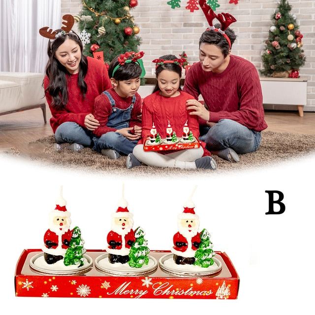 Christmas Tree Pine Cones Paraffin Candles