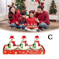 Christmas Tree Pine Cones Paraffin Candles