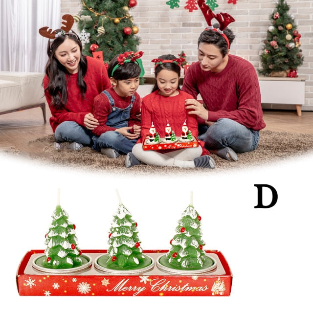 Christmas Tree Pine Cones Paraffin Candles