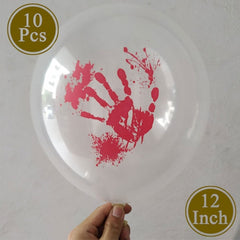 White Ghost, Spider and Witch Latex Balloons