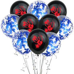 White Ghost, Spider and Witch Latex Balloons