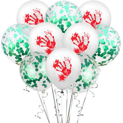 White Ghost, Spider and Witch Latex Balloons