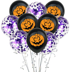 White Ghost, Spider and Witch Latex Balloons