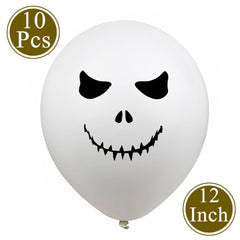 White Ghost, Spider and Witch Latex Balloons
