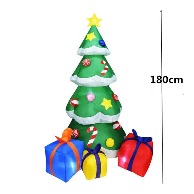 2 m Santa Riding a Polar Bear Christmas Inflatable