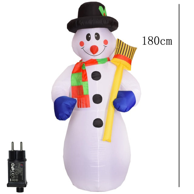 2 m Santa Riding a Polar Bear Christmas Inflatable