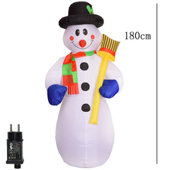 2 m Santa Riding a Polar Bear Christmas Inflatable
