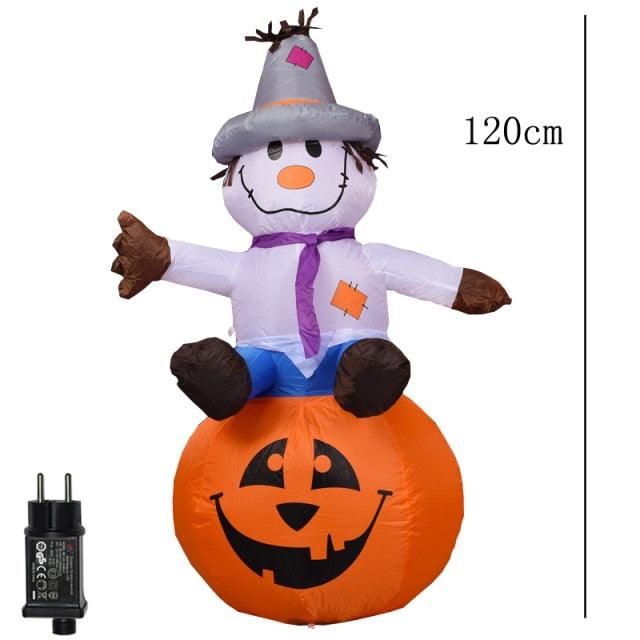 2 m Santa Riding a Polar Bear Christmas Inflatable