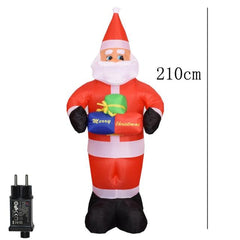 2 m Santa Riding a Polar Bear Christmas Inflatable