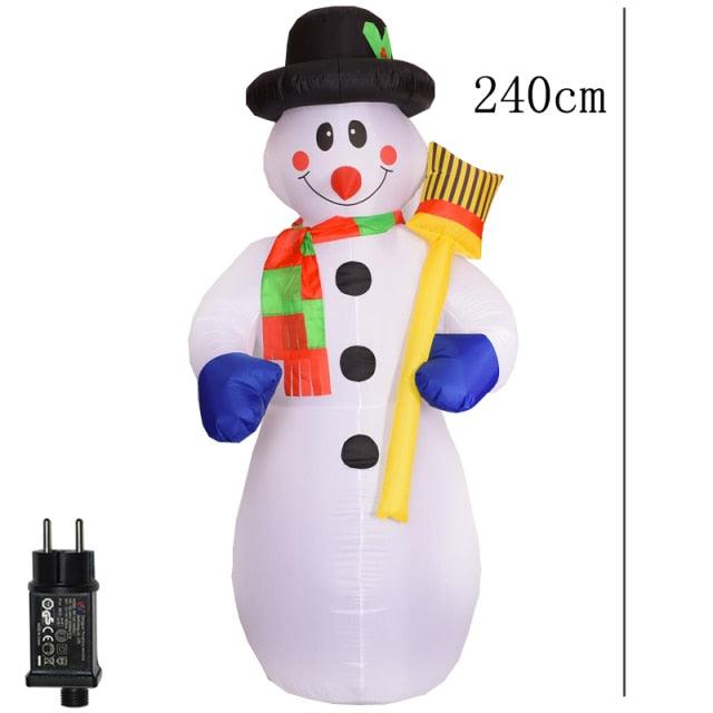 2 m Santa Riding a Polar Bear Christmas Inflatable