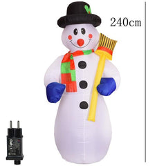 2 m Santa Riding a Polar Bear Christmas Inflatable