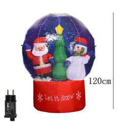 2 m Santa Riding a Polar Bear Christmas Inflatable