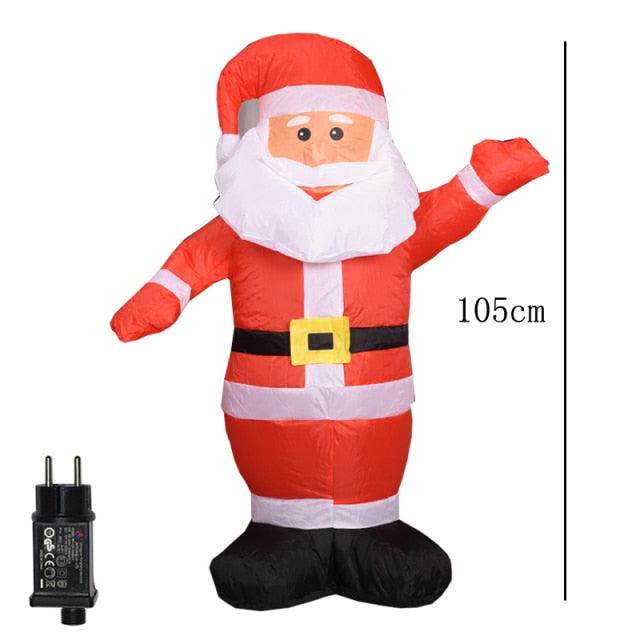 2 m Santa Riding a Polar Bear Christmas Inflatable
