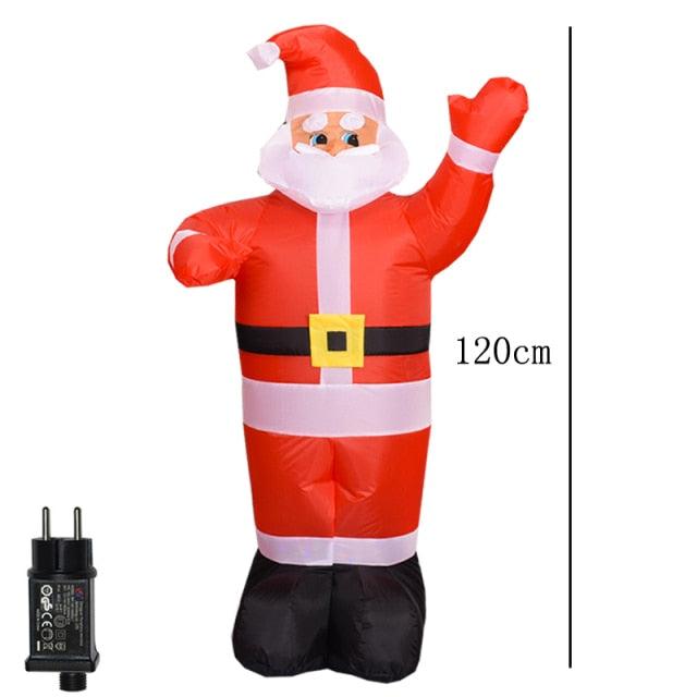 2 m Santa Riding a Polar Bear Christmas Inflatable