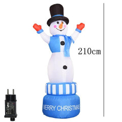 2 m Santa Riding a Polar Bear Christmas Inflatable