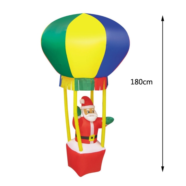 2 m Santa Riding a Polar Bear Christmas Inflatable