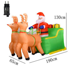 2 m Santa Riding a Polar Bear Christmas Inflatable