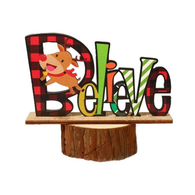 Wooden Letter Ornament for Halloween Decoration