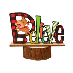 Wooden Letter Ornament for Halloween Decoration