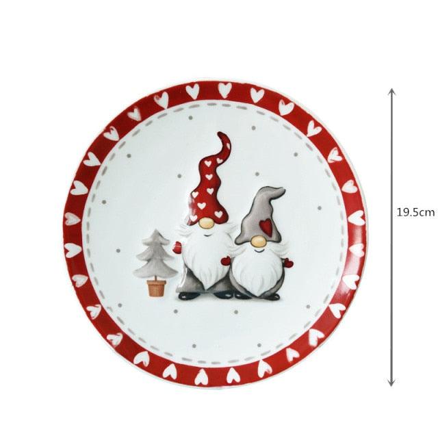 Rectangular Christmas Ceramic Plate