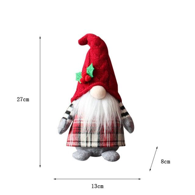 Christmas Gnome & Santa Plush Decorations