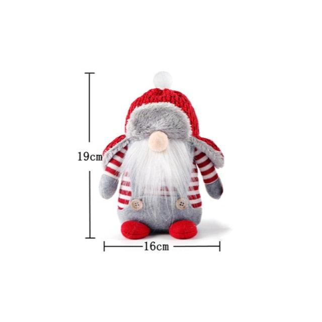 Christmas Gnome & Santa Plush Decorations