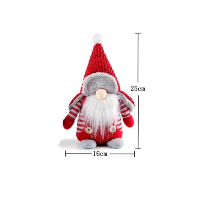 Christmas Gnome & Santa Plush Decorations