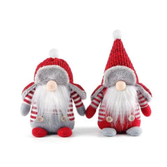 Christmas Gnome & Santa Plush Decorations