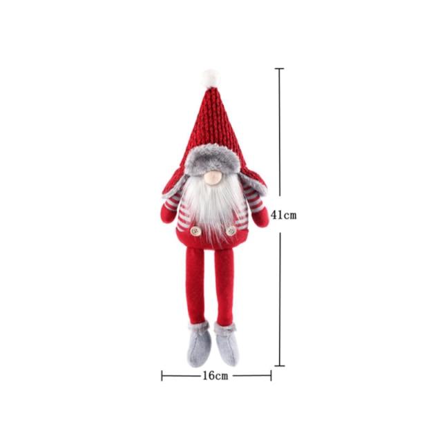 Christmas Gnome & Santa Plush Decorations