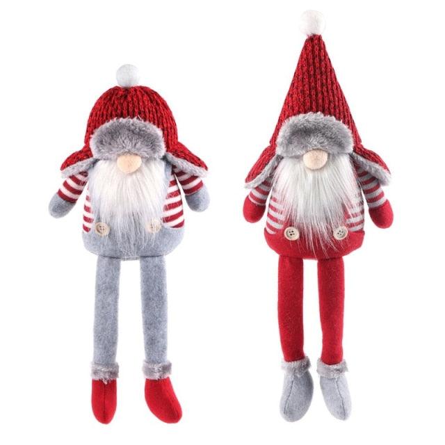 Christmas Gnome & Santa Plush Decorations