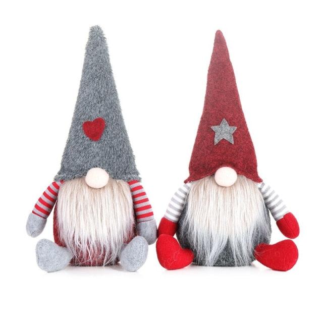 Christmas Gnome & Santa Plush Decorations