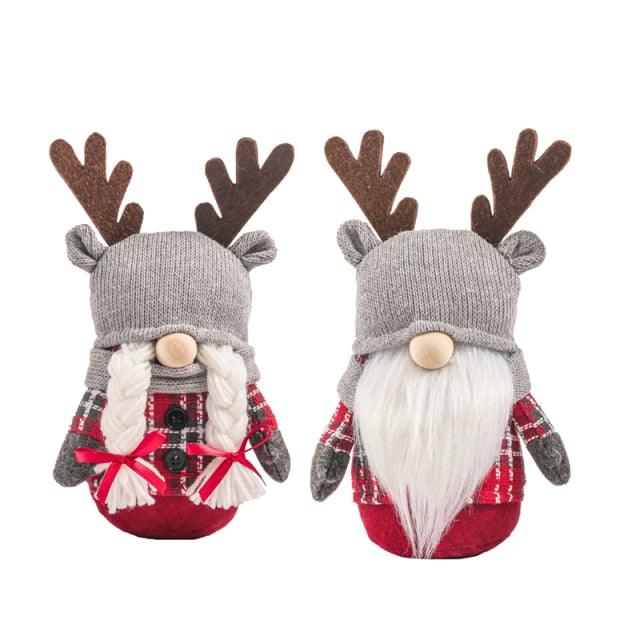 Christmas Gnome & Santa Plush Decorations