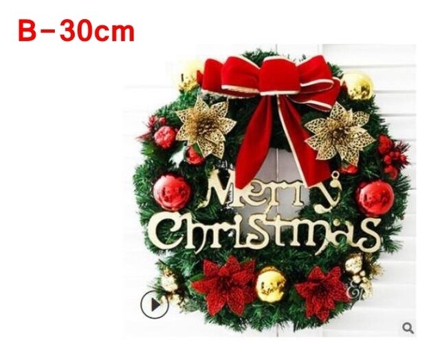 LED Christmas Greenery and Rattan Wreath