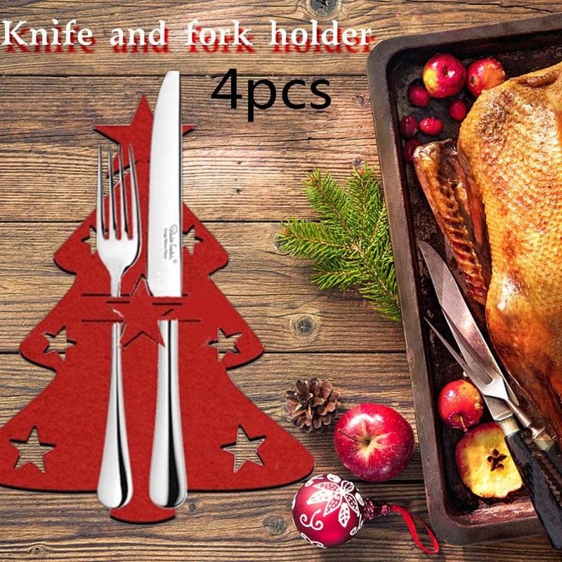 Christmas Tree Cutlery Holder