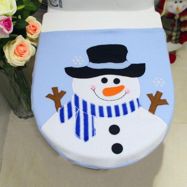 Christmas Toilet Seat Cover & Bathroom Decoration Sets