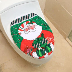 Christmas Toilet Seat Cover & Bathroom Decoration Sets