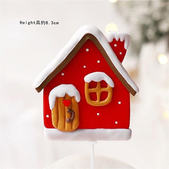 Santa, Reindeer, Train and Tree Christmas Cake Toppers