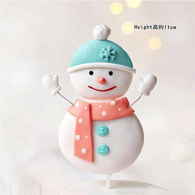 Santa, Reindeer, Train and Tree Christmas Cake Toppers