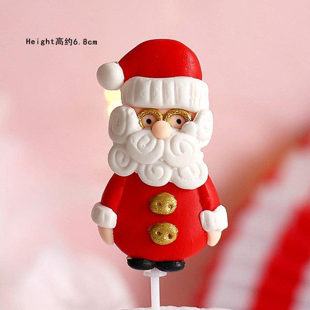 Santa, Reindeer, Train and Tree Christmas Cake Toppers