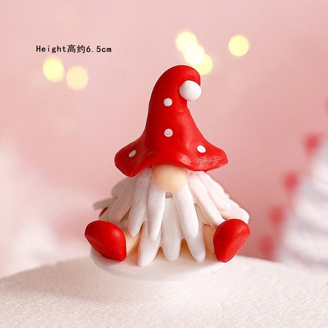 Santa, Reindeer, Train and Tree Christmas Cake Toppers