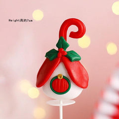 Santa, Reindeer, Train and Tree Christmas Cake Toppers