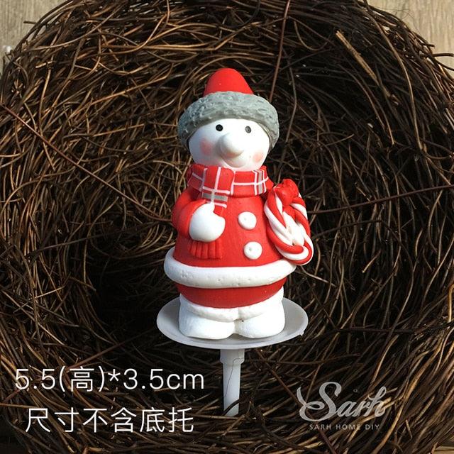 Santa, Reindeer, Train and Tree Christmas Cake Toppers