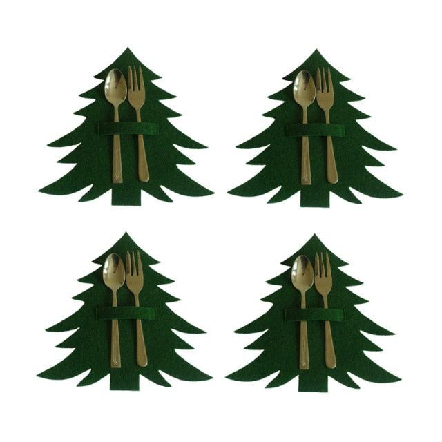 Christmas Tree Cutlery Holder