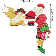 Wooden Christmas Door Frame Decoration
