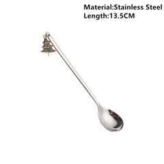 Metal Merry Christmas Spoons