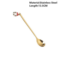 Metal Merry Christmas Spoons